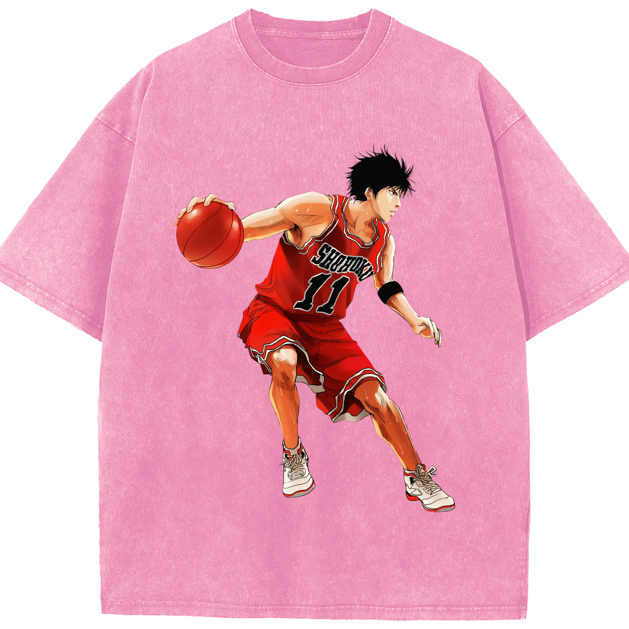 （画像用） SLAM DUNK／スラムダンク 綿100% ヴィンテージ風 半袖Tシャツ（フロントプリント）